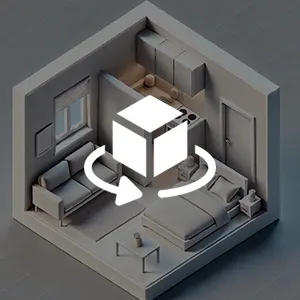 Explore apartment in 3d